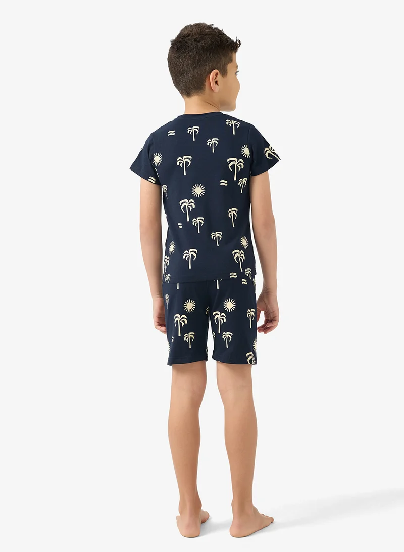 بنياتا بيجامة بأكمام قصيرة